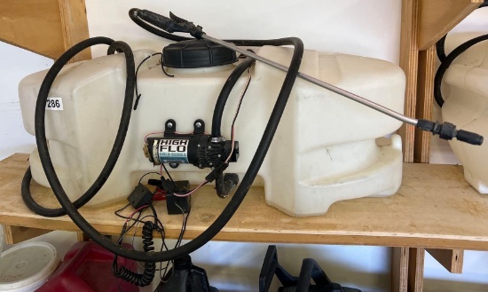 Tank with pump and wand