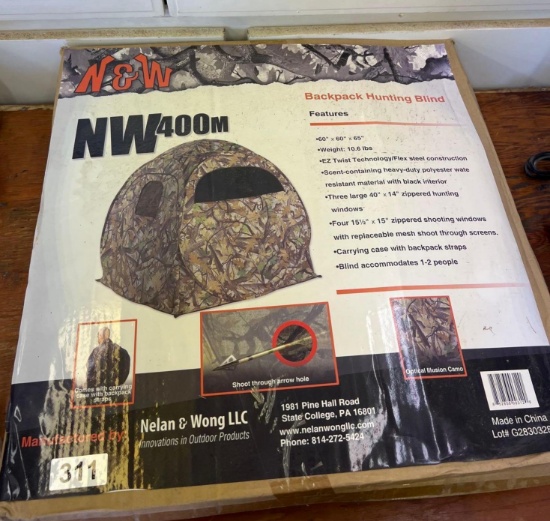 New inbox- backpack hunting blind