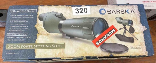 New inbox, Barska zoom power spotting scope