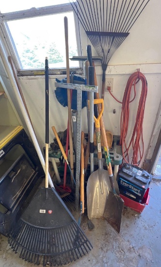 Large lot of yard tools