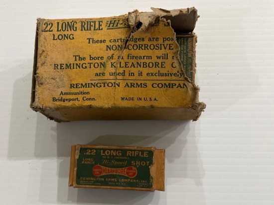 Vintage Kleanbore 8 boxes in original box .22LR