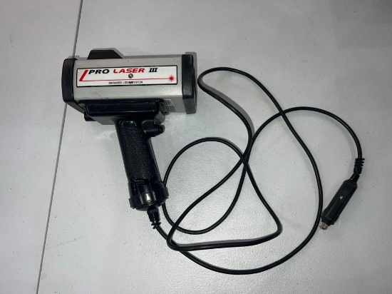 ProLaser III, an infrared lidar system used primarily for speed enforcement by law enforcement. It's