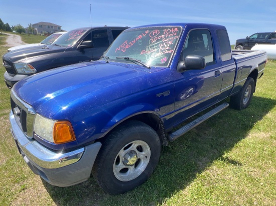 7069-2005 Ford Ranger XLT 4x4 with 147k miles Motor-Cam shaft issues lot drivable