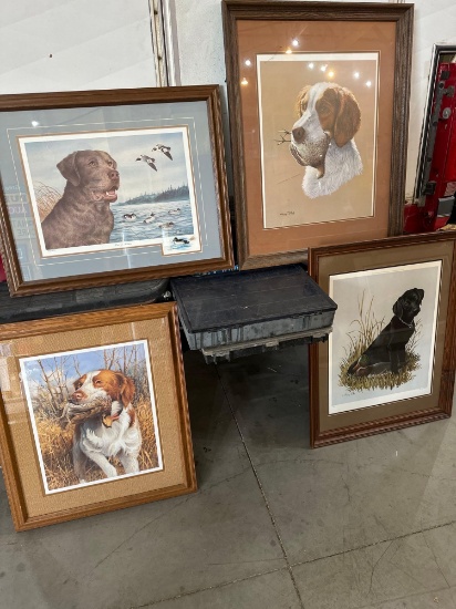 FRAMED HUNTING DOG PRINTS