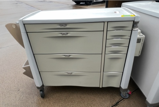 Med cart WITH Keys can be used as a tool box or storage!