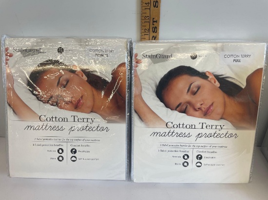 Cotton Terry Mattress protector Full and Twin XL new