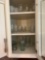 Cabinet of cups, glassware etc.