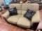 Love seat w/pillows