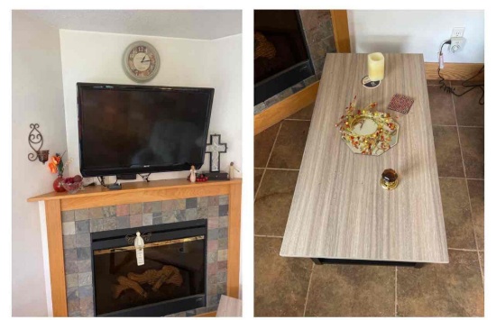 Sanyo tv, decor, and table