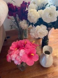 Beautifully arranged, faux flower collection