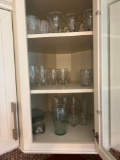Cabinet of cups, glassware etc.