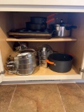 Misc. pots, pans, sheets, and cooking equipment