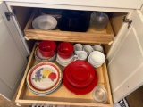 Cabinet of plates and dishes