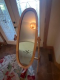 Full body mirror on stand