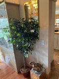Misc decor and faux tree picture and stars