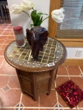 Table with flowers and decor
