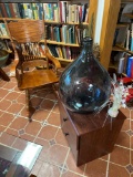 Rocking chair, puzzles, terrarium, and small drawers
