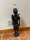 African carved statue 28 in tall