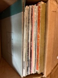 Records in train room- basement - lots of Willie Nelson