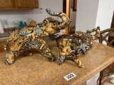 3 LaVie elephants in zebra print
