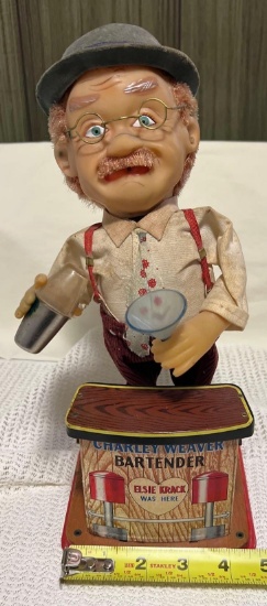 Charlie Weaver bartender dancing vintage toy