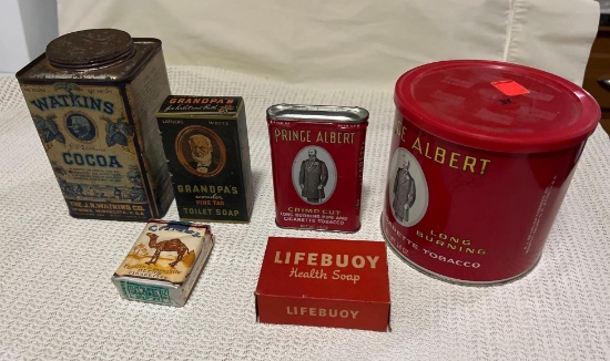 Old tins and cigarettes