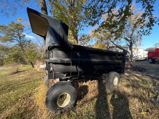 Heavy solid dump truck box 14ft x approx 7ft wide -running gear, not included