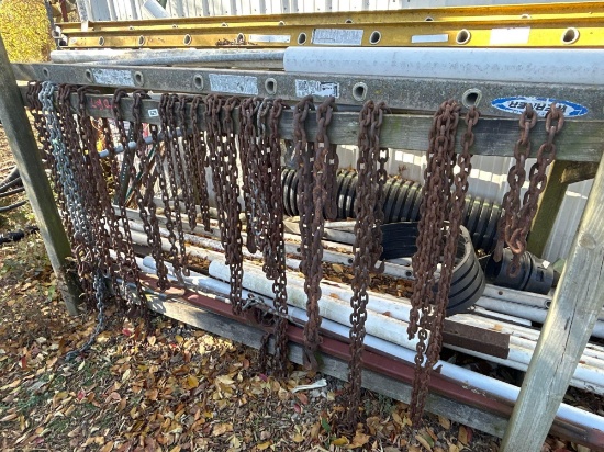 Log Chains approx 12 total all different lengths and sizes