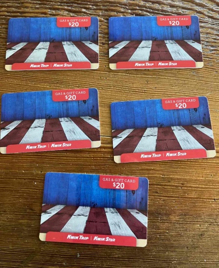 5 - $20. Kwik Start gift $100 total!