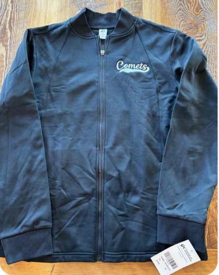 Mens black bomber medium jacket $75.00