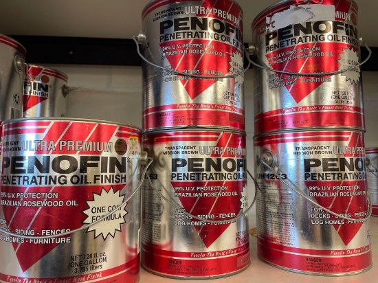 5x-Penofin penetrating oil finish color mission brown 5-1 per gallon