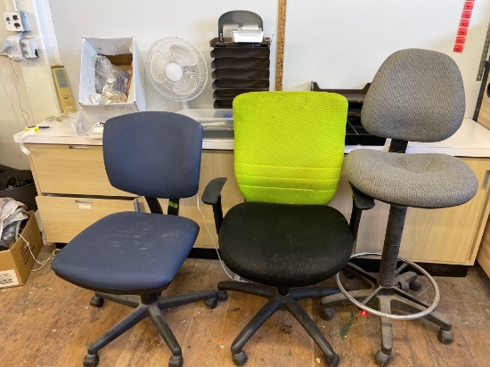 Office supplies chairs, fan organization items plus