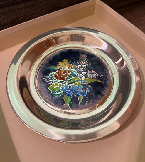 Franklin mint sterling silver  Spring blossoms