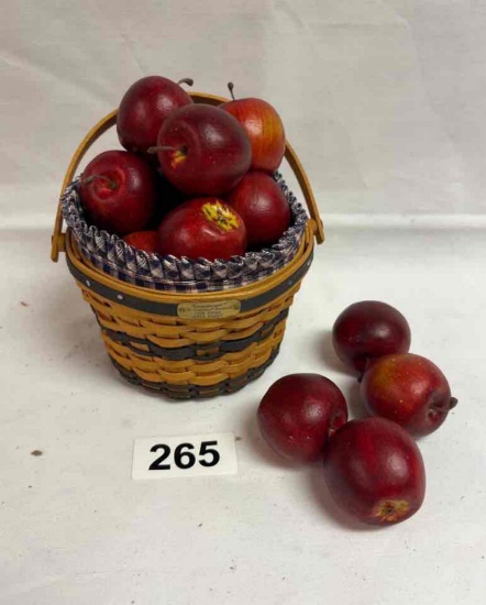 1998 COLLECTORS APPLE BASKET MINIATURE