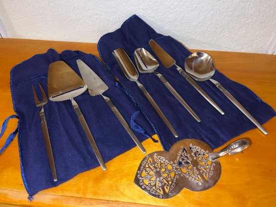 Vintage serving pieces- Stainless