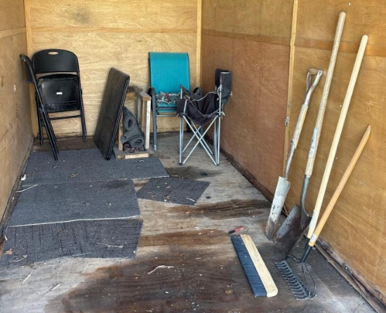 Chairs, table & yard tools