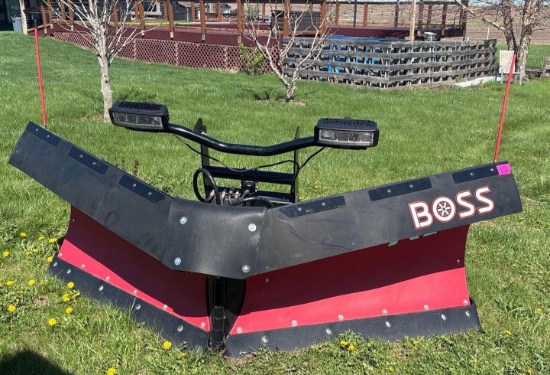 BOSS Poly V-XT Snow Plow, MSC10292B hand control only