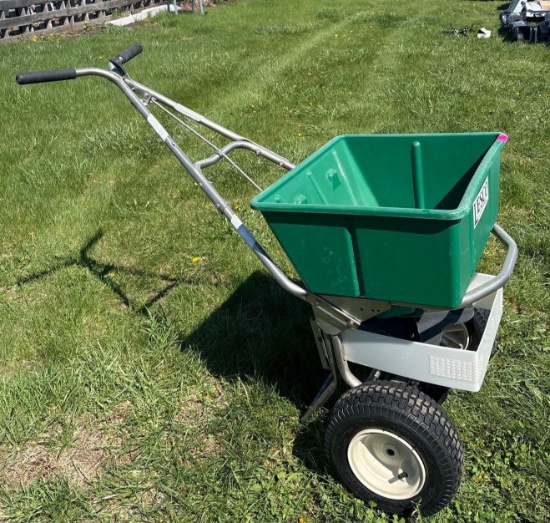 LESCO 80 lb. High Wheel Fertilizer Spreader