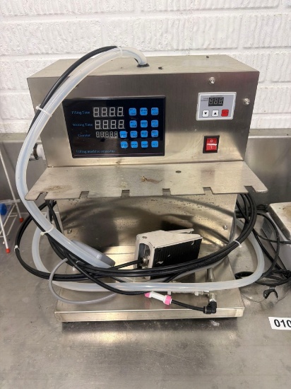 Semi-Automatic Digital Liquid Filling Machine, scale and stirrer as well as corks