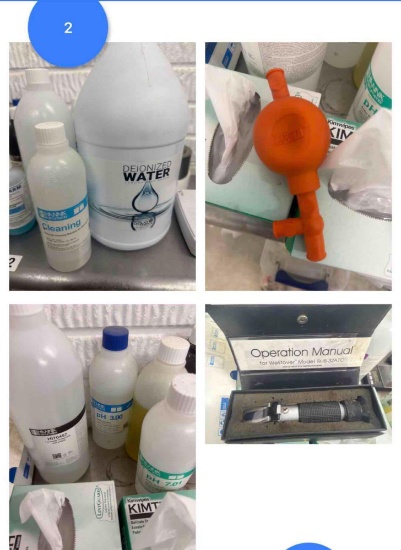 Solutions for wine testing, and refractometer