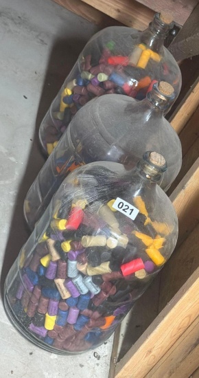 Jars full of miscellaneous corkscrews.