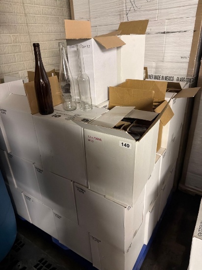 50X-50 cases pallet of new wine bottles- Miscellaneous types-approximately 50 boxes