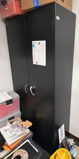Metal cabinet 3ft by 78 inches - no contents included