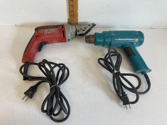 Milwaukee 18 Ga Shear And Makita Heat Gun