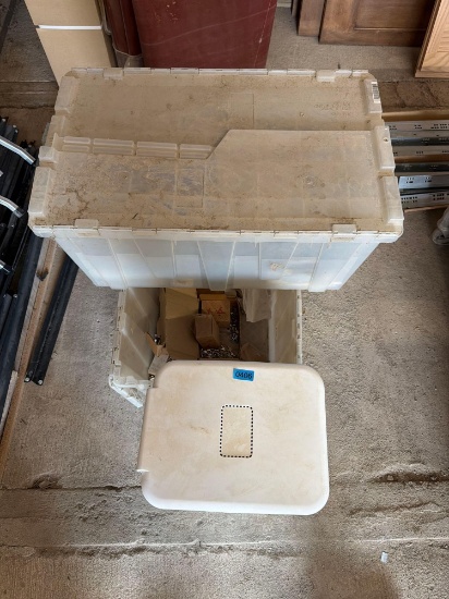 miscellaneous tools, sander, totes and equipment