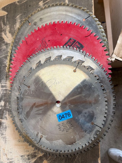 lot of 5 saw blades miscellaneous brands and sizes