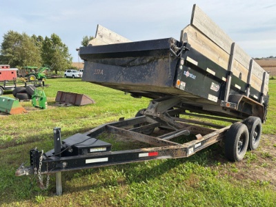 2020 Norstar 14.5-Foot x 7-Foot Dump Trailer - Ramps - VIN 50HDB1423L1041555
