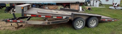 2015 Trax Flatbed Doolittle POD Trailer - Electric Tilt & Winch - 9,900-LbGVWR LocatedPleasantville