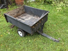 Tow-Behind Lawn Tractor Dump Cart / Utility Trailer