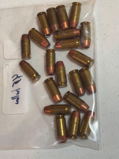 Loose .45 Caliber Hollow Point Ammunition